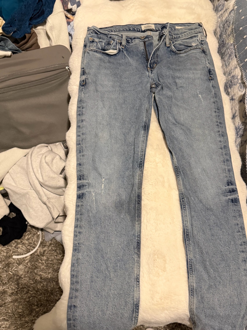 Citizens Of Humanity Light Blue Straight Leg Jeans